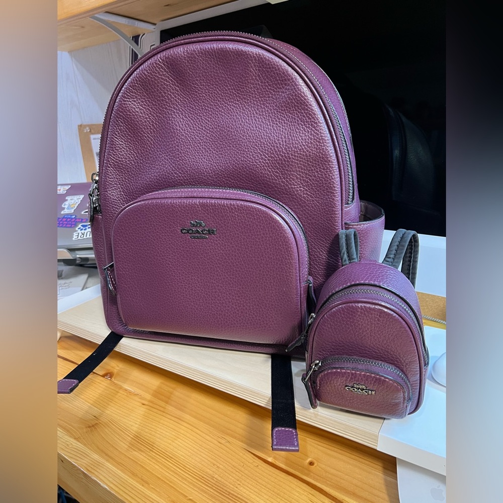 Authentic Coach backpack matching set. Like new
